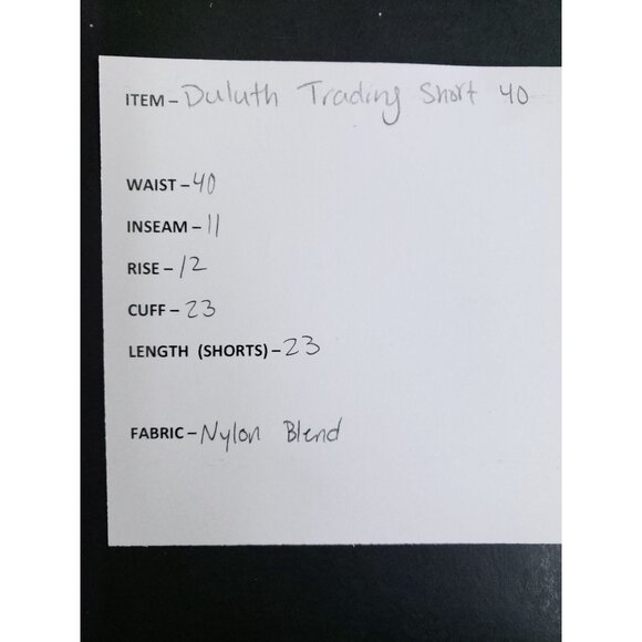 Duluth Trading Relaxed Fit Cargo Shorts Mens Size 40 Tan Nylon Blend - Picture 6 of 7